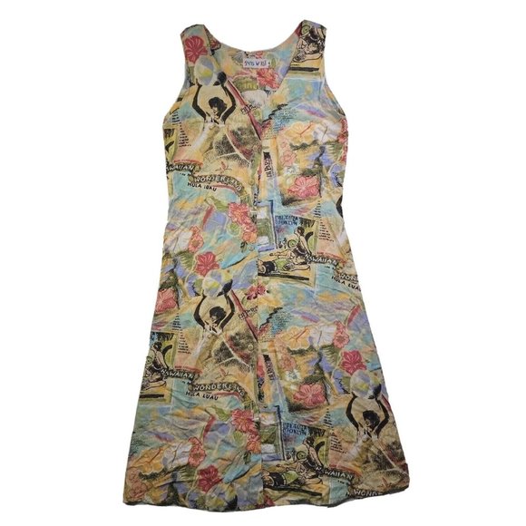 Jams World Dresses Vintage Jams World M Hula Luau Hawaiian